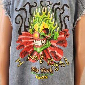 2005 Harley Davidson Daytona Bike Week Sleeveless Shirt I Ain't Right NWOT VTwin